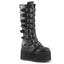 DAMNED-318 Black Vegan Leather