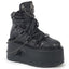 Demonia DAMNED-60 Black Ankle Boots