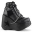 Demonia DYNAMITE-101 Black Vegan Suede Ankle Boots