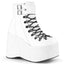 Demonia KERA-21 White Ankle Boots