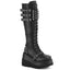 Demonia SHAKER-225 Black Knee-High Boots
