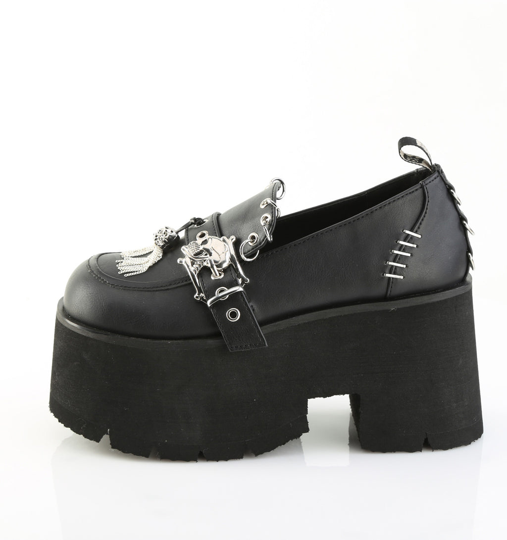 ASHES-38 Black Vegan Leather