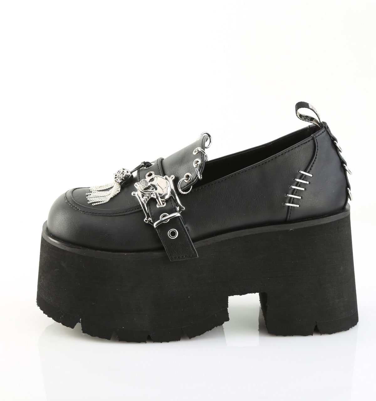 ASHES-38 Black Vegan Leather