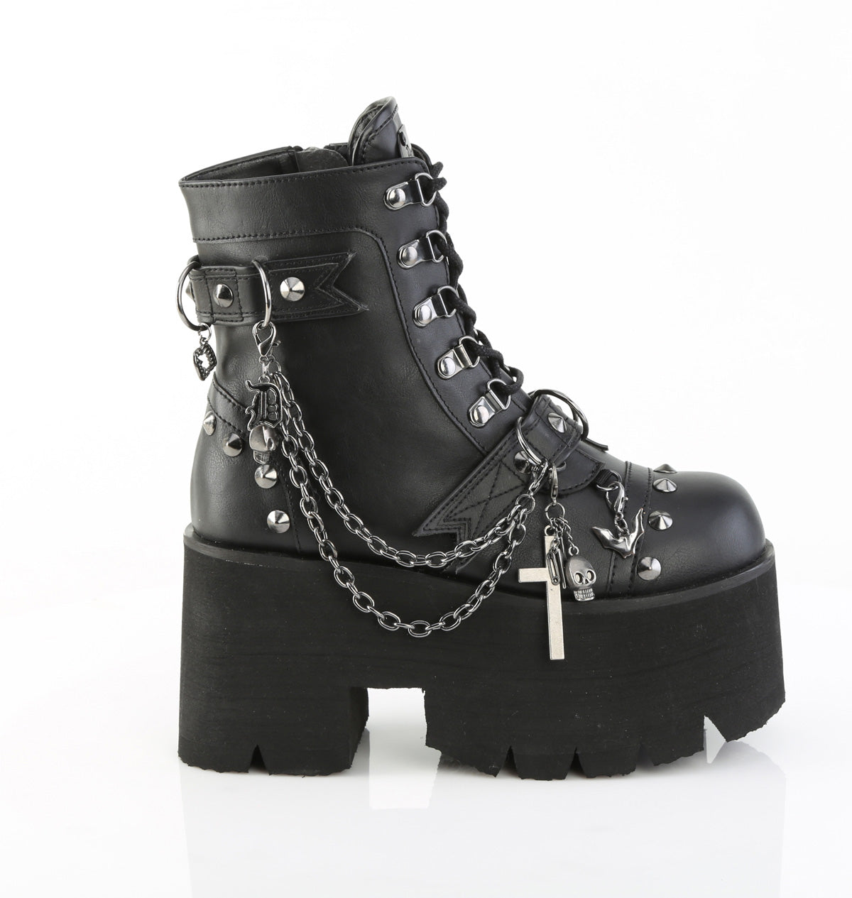 ASHES-52 Black Vegan Leather