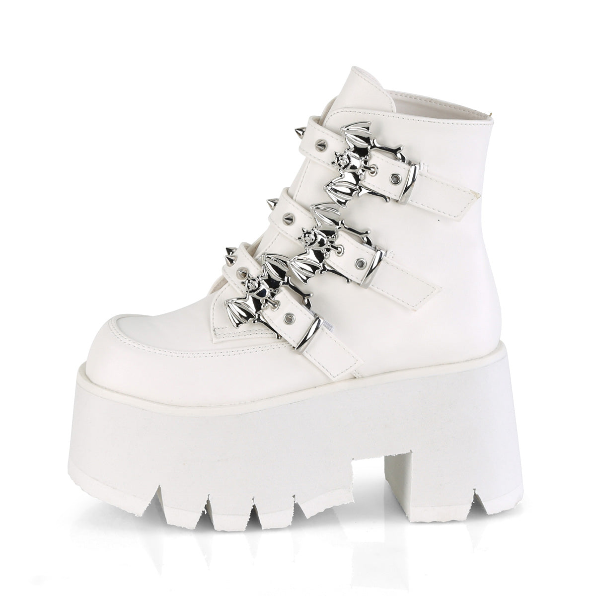 ASHES-55 White Vegan Leather