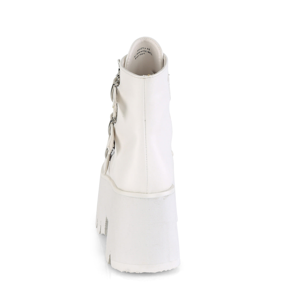 ASHES-55 White Vegan Leather
