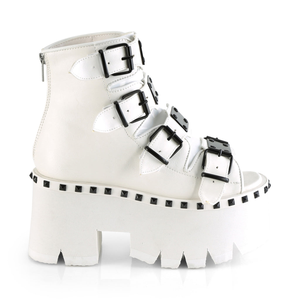 ASHES-70 White Vegan Leather