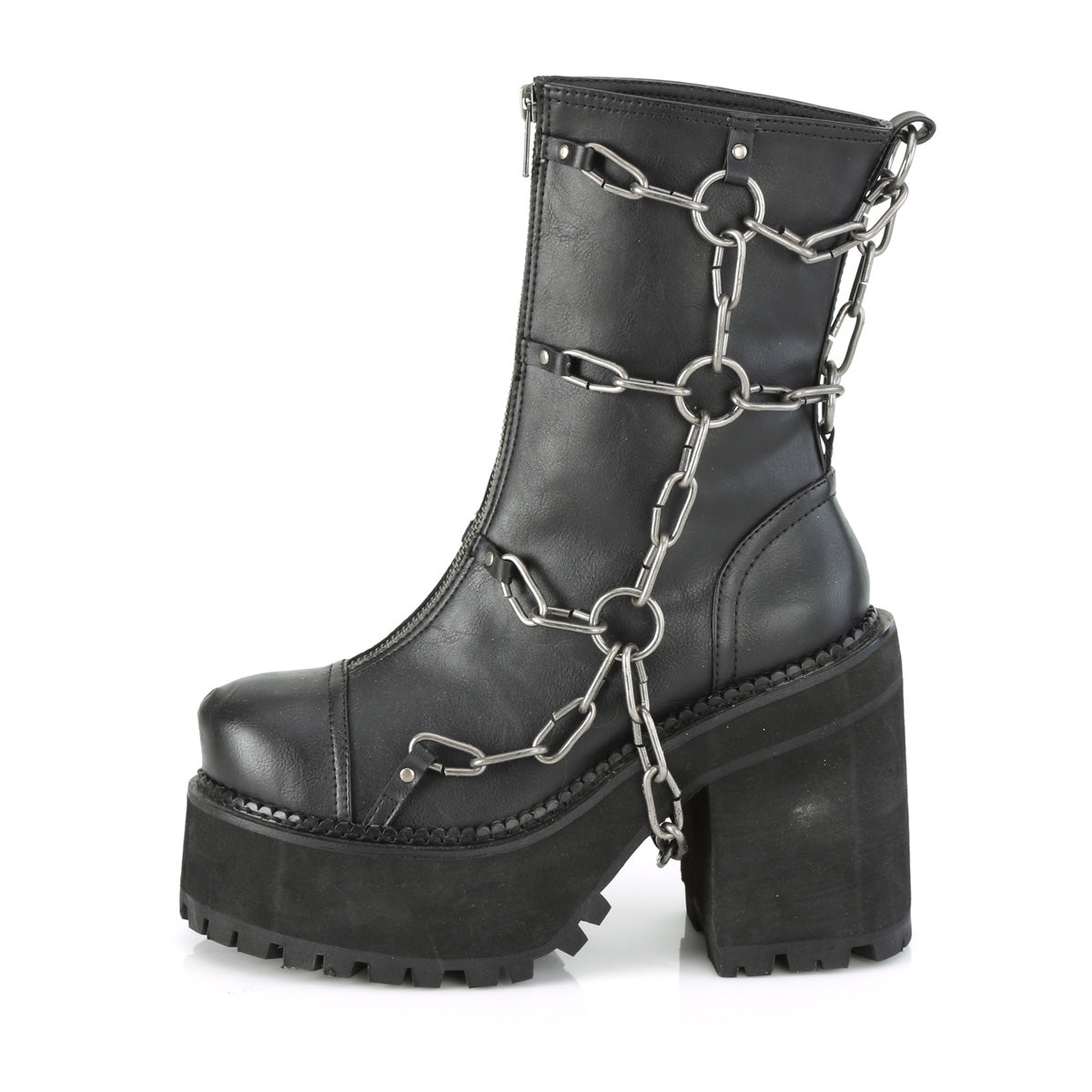 ASSAULT-66 Black Vegan Leather