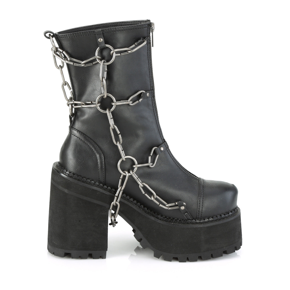 ASSAULT-66 Black Vegan Leather