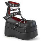 Demonia BEAR-28 Black Ankle Boots