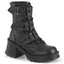 BRATTY-118 Black Vegan Leather