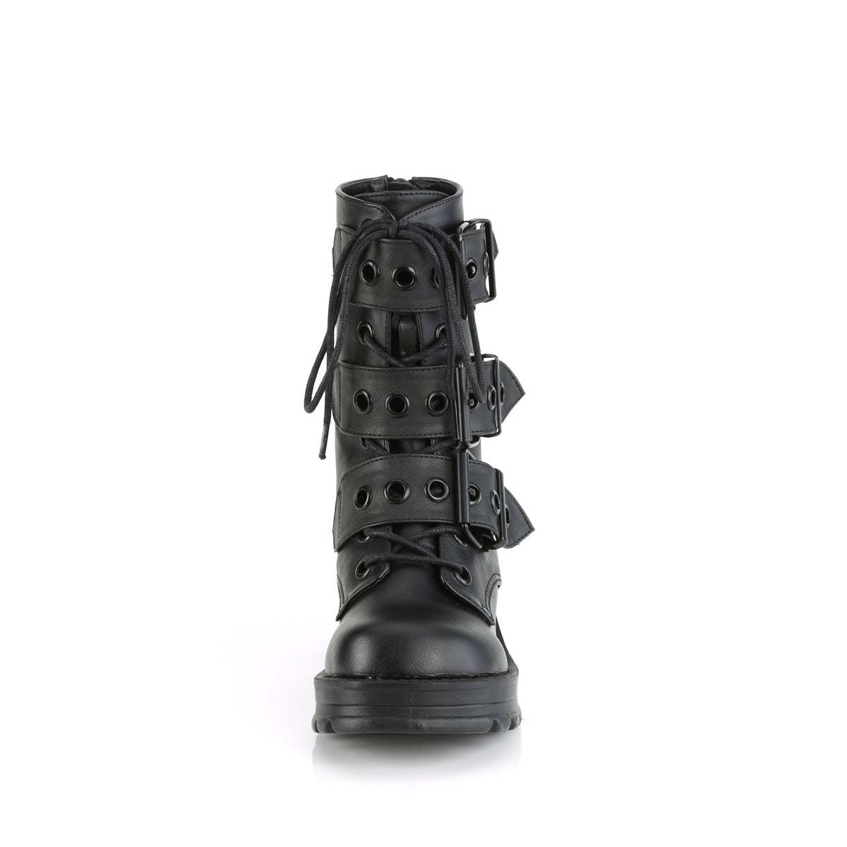 BRATTY-118 Black Vegan Leather Secondary image
