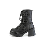 BRATTY-118 Black Vegan Leather