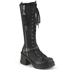 BRATTY-206 Black Vegan Leather