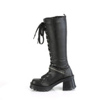 BRATTY-206 Black Vegan Leather