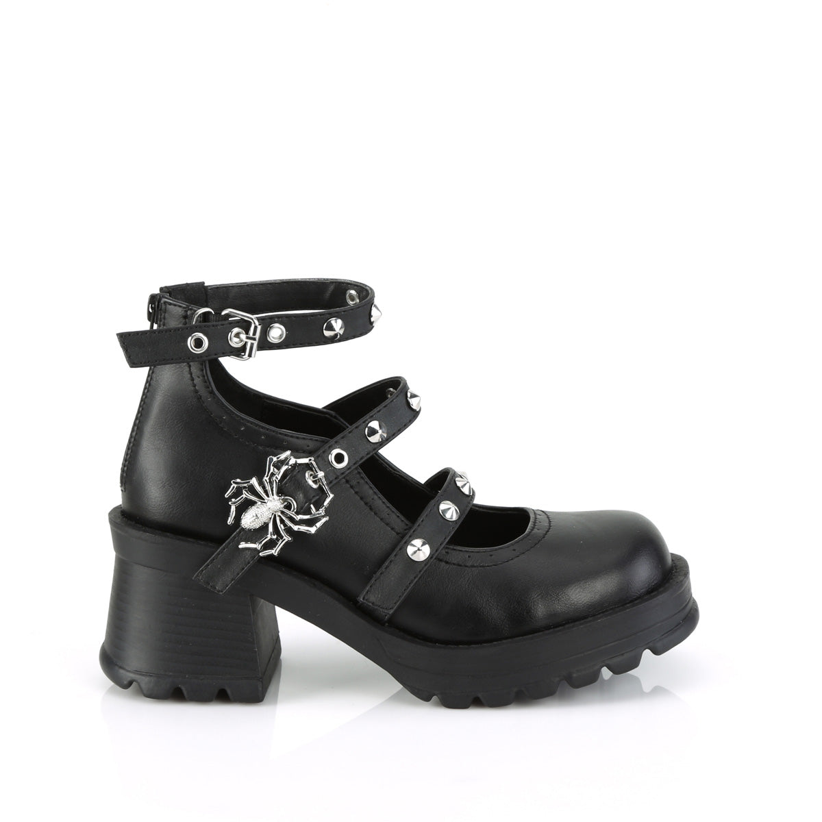 BRATTY-30 Black Vegan Leather