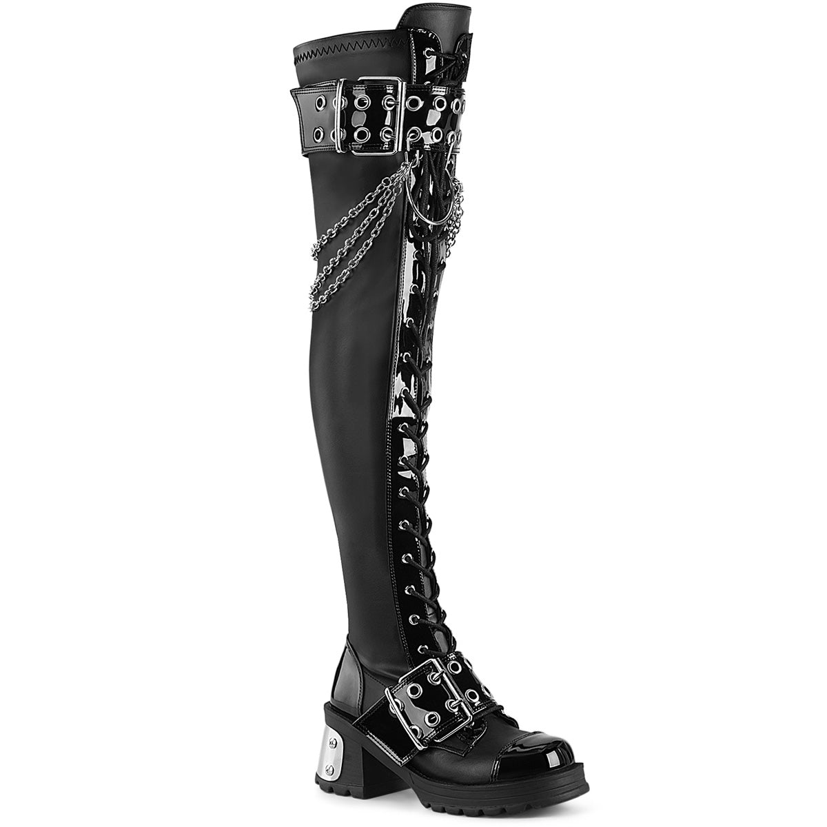 BRATTY-304 Black Stretch Pu Main image