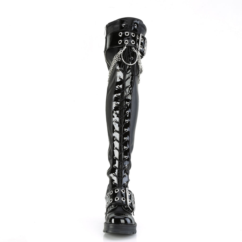 BRATTY-304 Black Stretch Pu