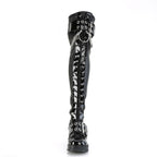 BRATTY-304 Black Stretch Pu