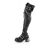 BRATTY-304 Black Stretch Pu