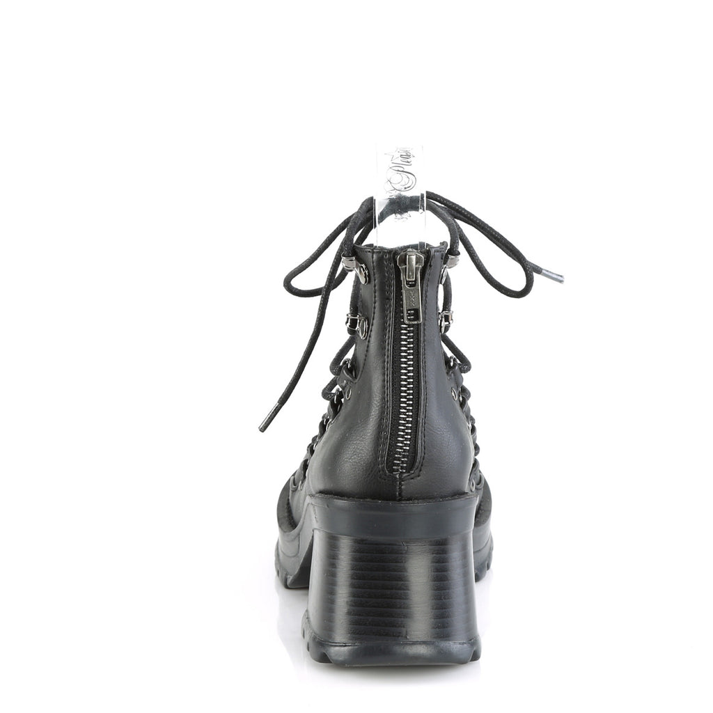 BRATTY-32 Black Vegan Leather