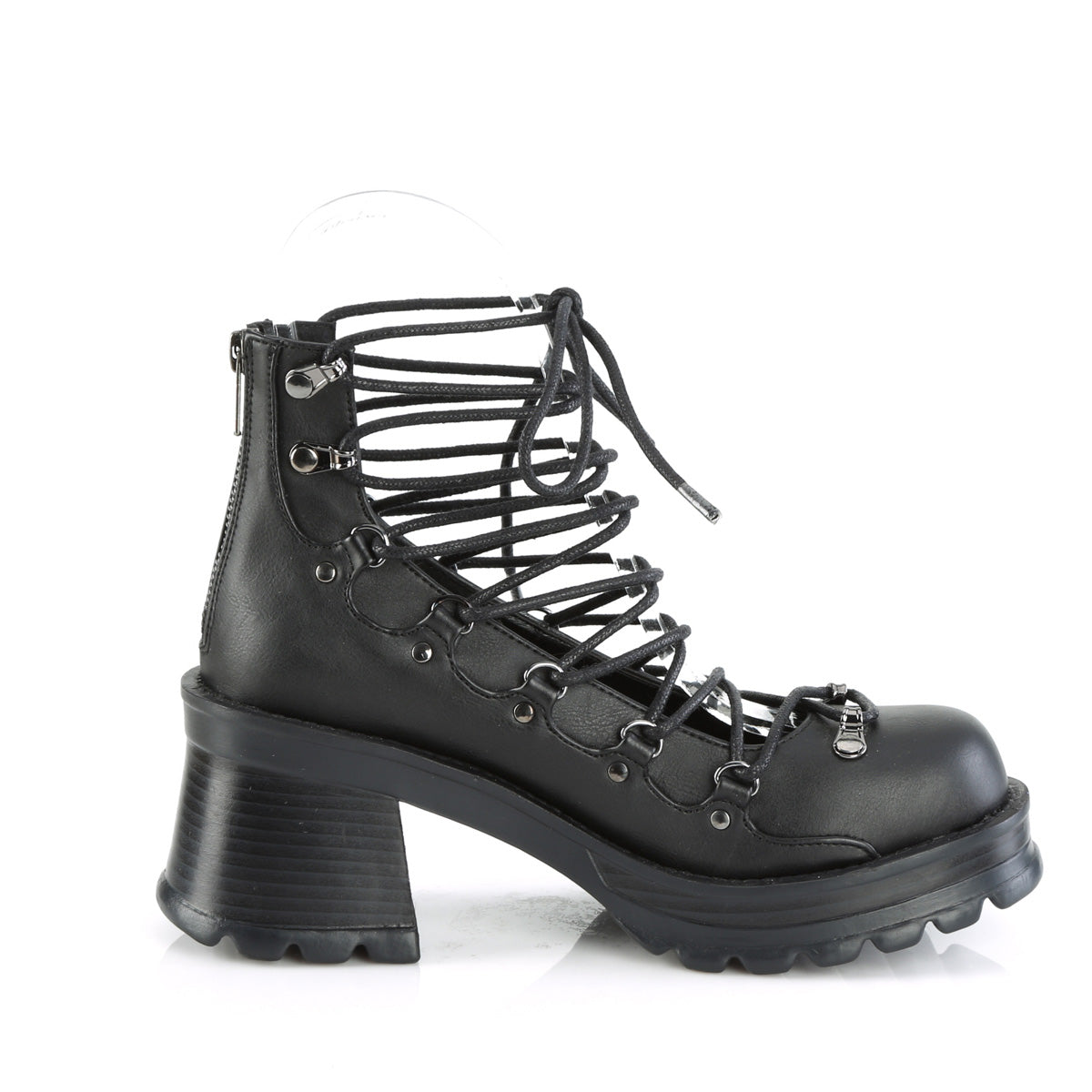 BRATTY-32 Black Vegan Leather