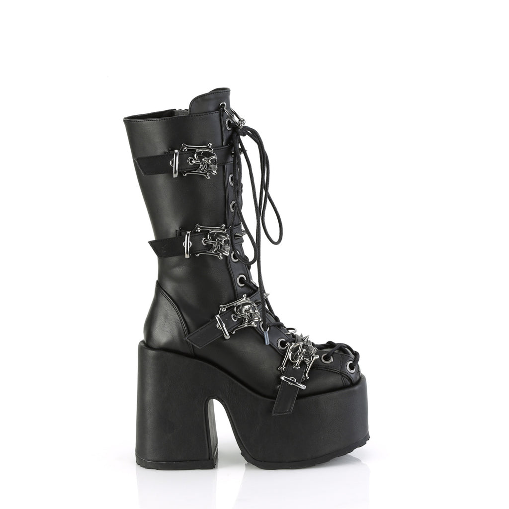CAMEL-115 Black Vegan Leather