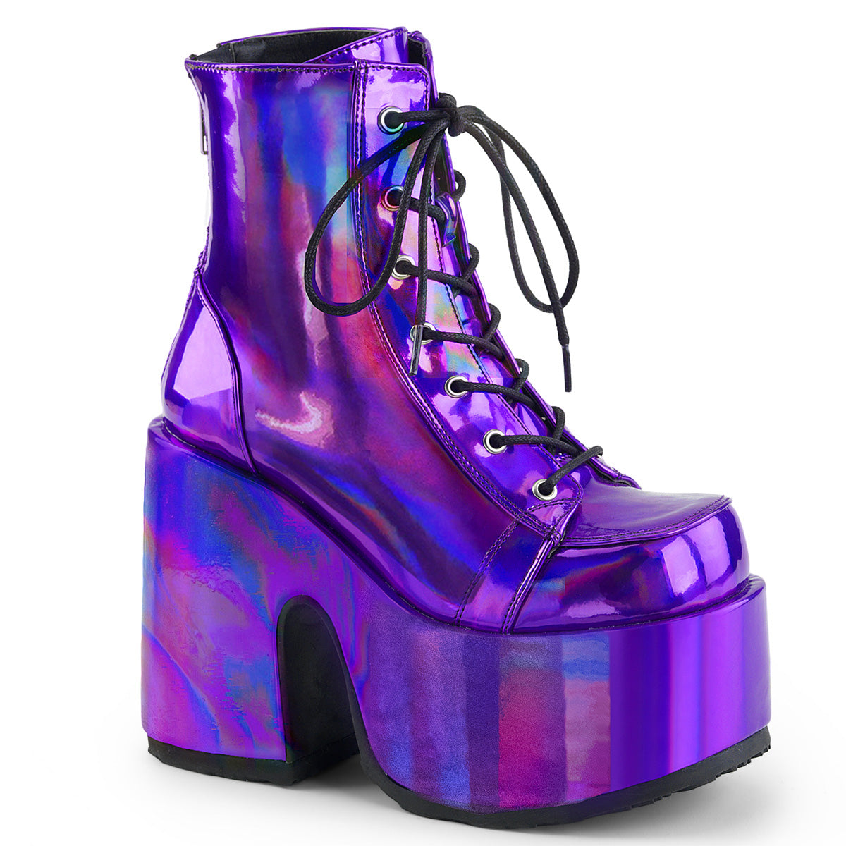 CAMEL-203 Purple Hologram Vegan Leather