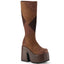 CAMEL-280 Brown Multi Vegan Suede