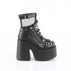 Demonia CAMEL-52 Black Ankle Boots