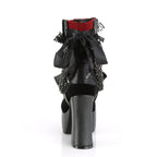 CHARADE-110 Black Red Velvet
