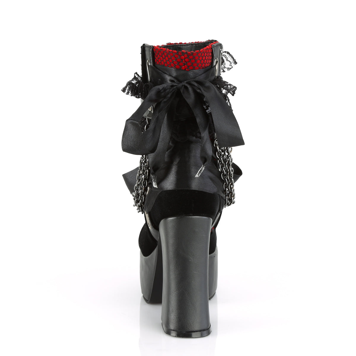 CHARADE-110 Black Red Velvet