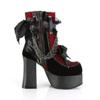 CHARADE-110 Black Red Velvet