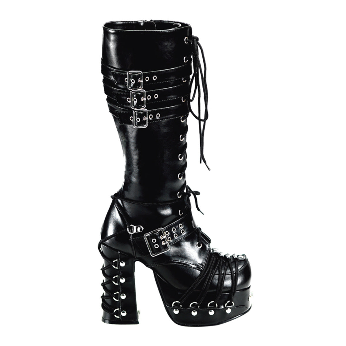 CHARADE-206 Black Vegan Leather Main image