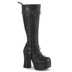 CHARADE-211 Black Vegan Leather
