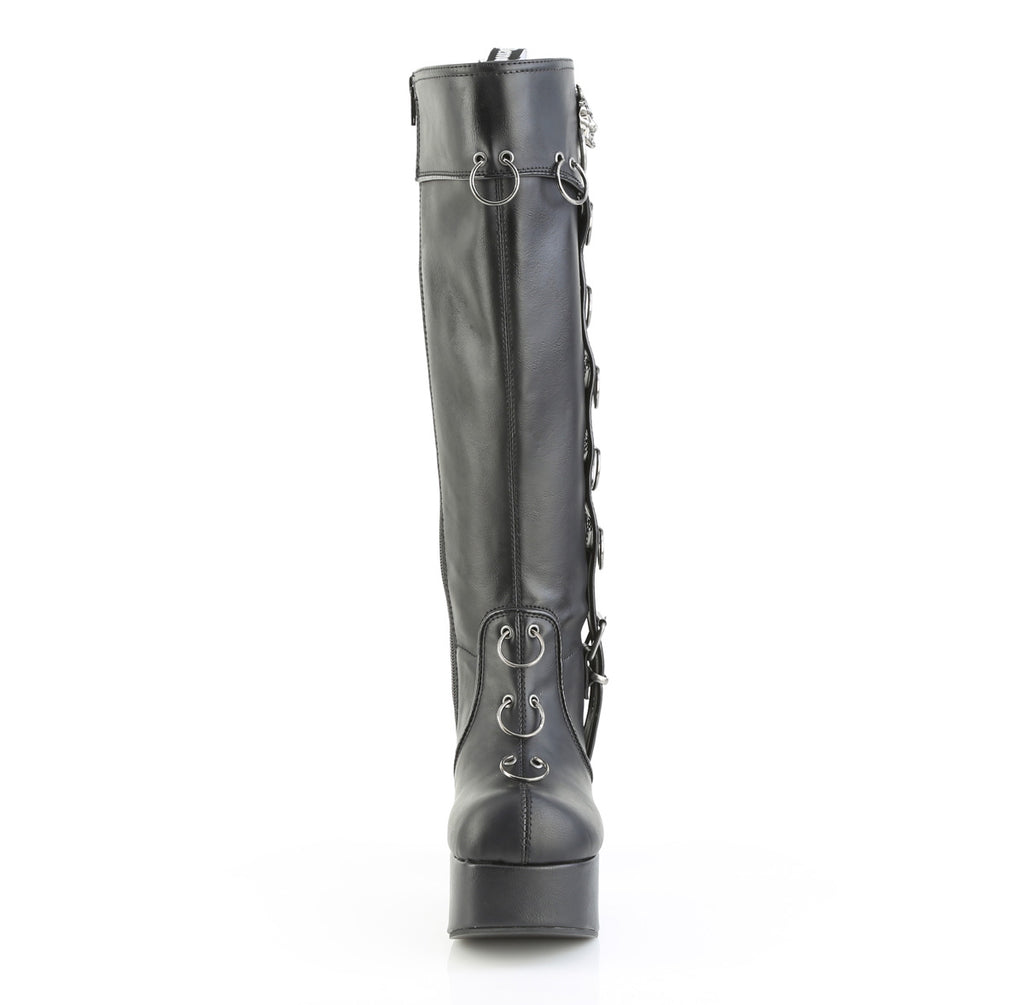 CHARADE-211 Black Vegan Leather