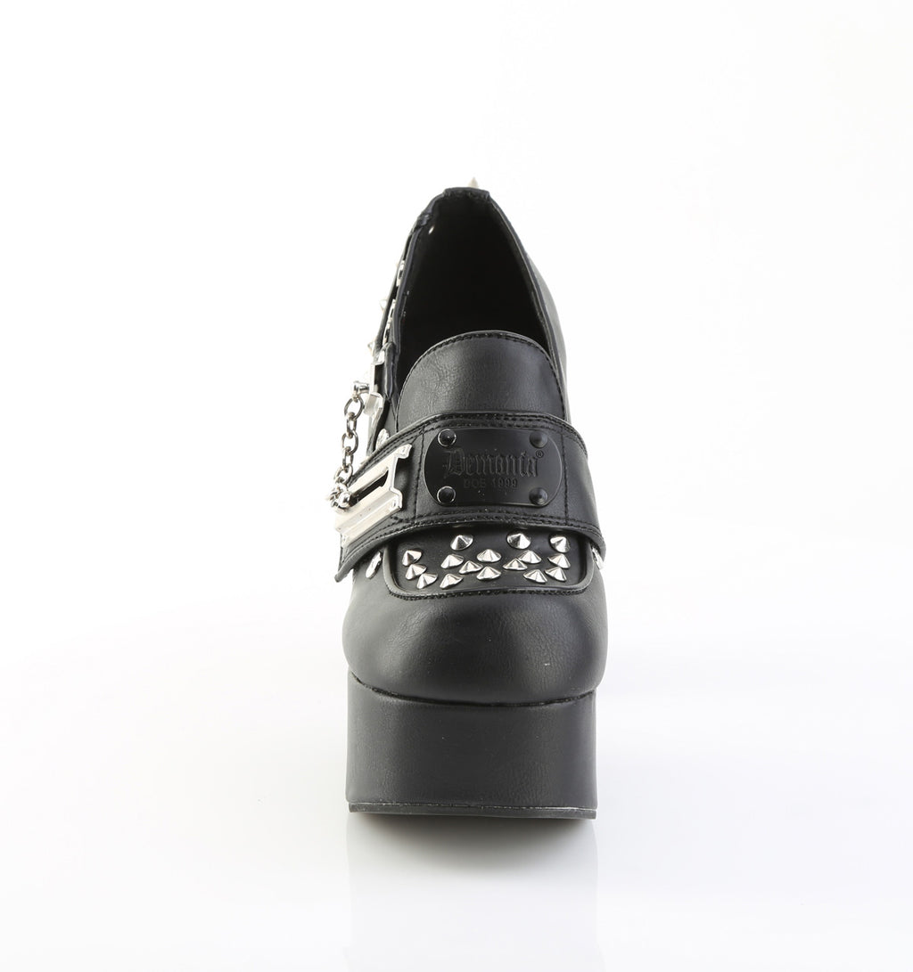 CHARADE-32 Black Vegan Leather