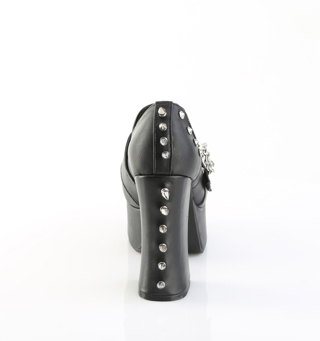 CHARADE-32 Black Vegan Leather