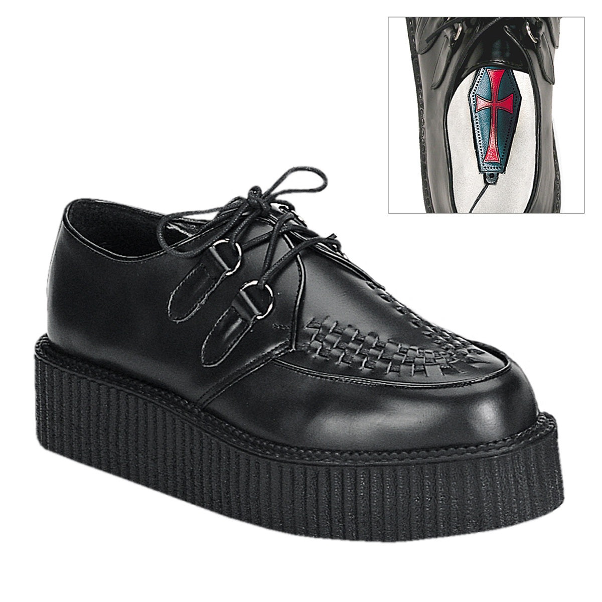 CREEPER-402 Black Leather Main image