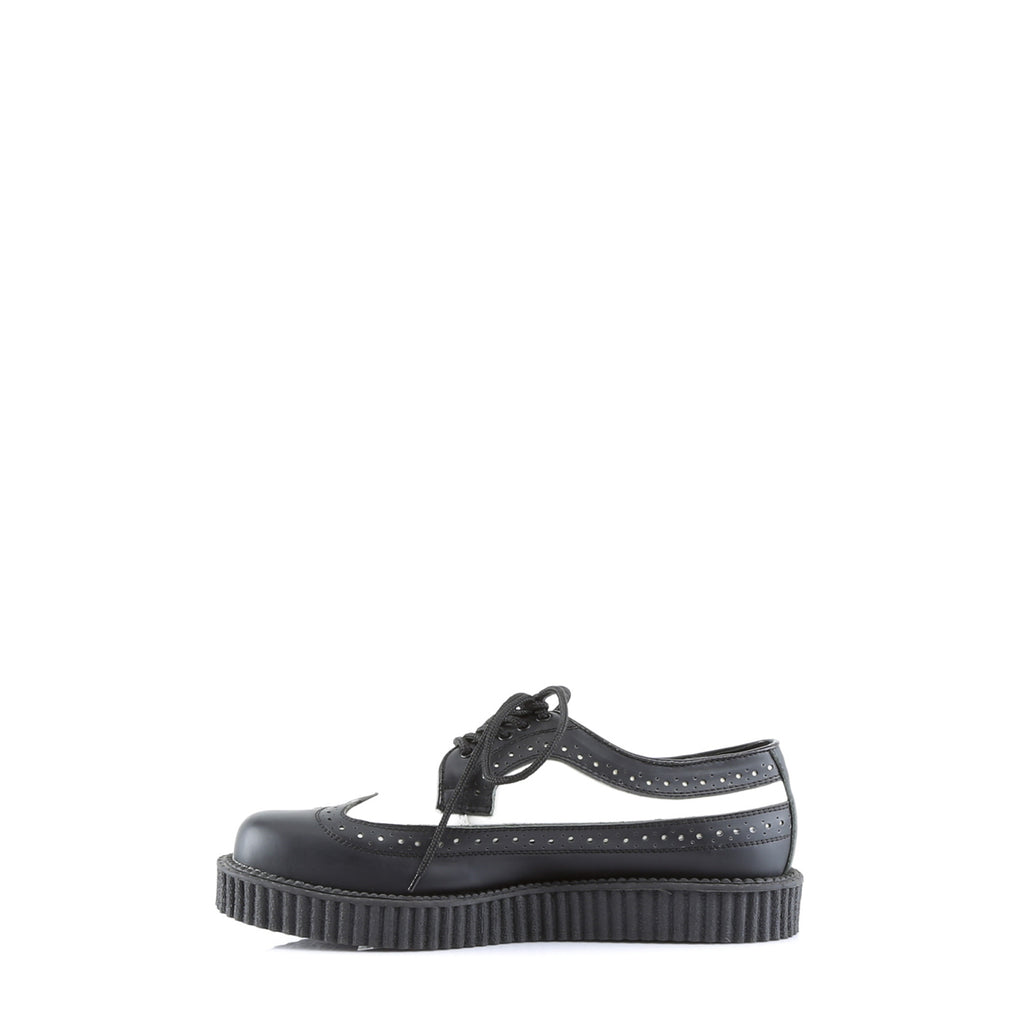Demonia CREEPER-608 Black White Creepers