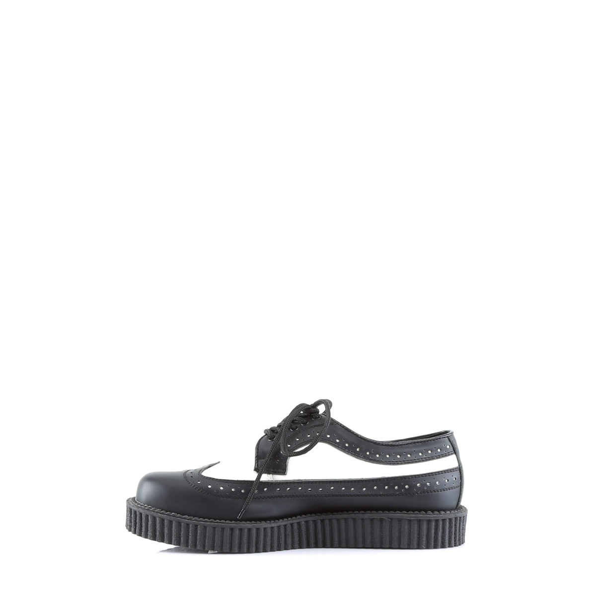Demonia CREEPER-608 Black White Creepers
