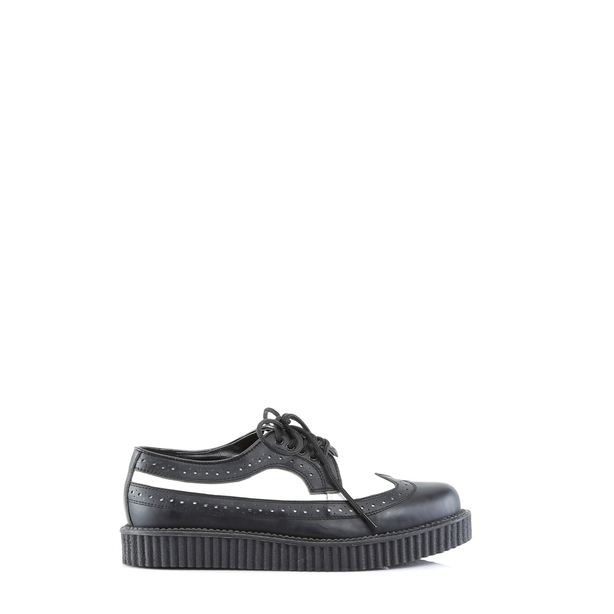 Demonia CREEPER-608 Black White Creepers