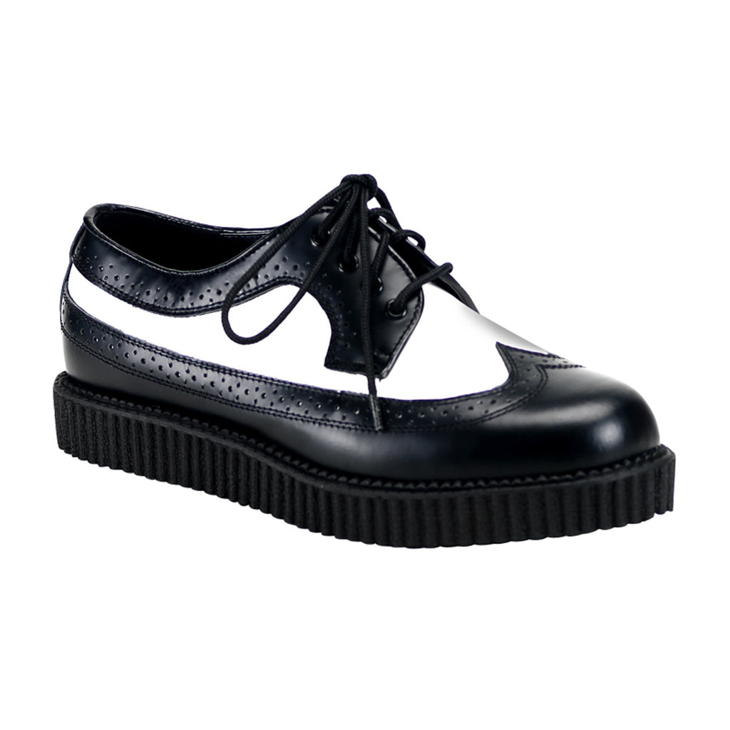 Demonia CREEPER-608 Black White Creepers