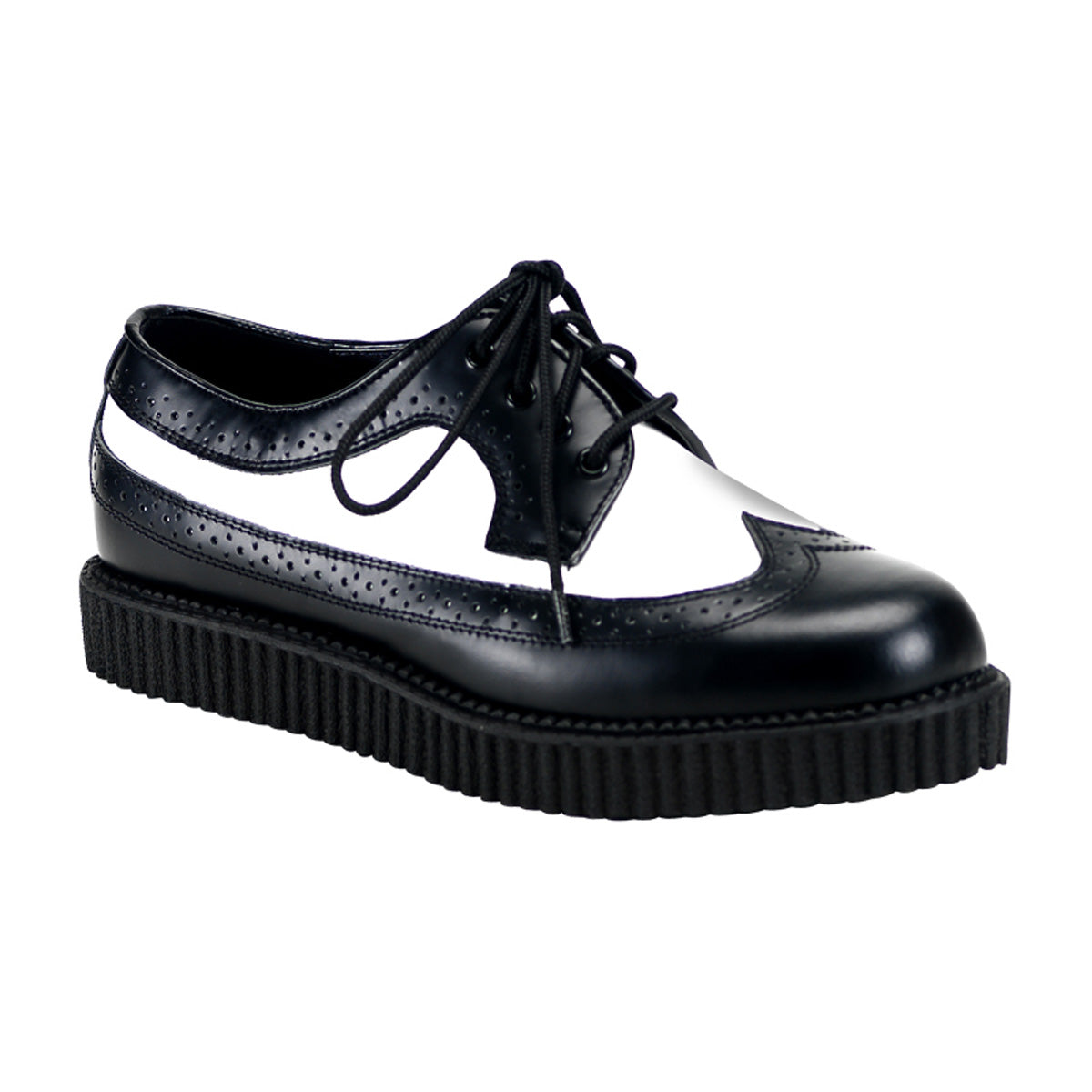 Demonia CREEPER-608 Black White Creepers