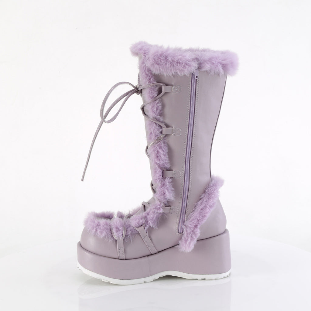Demonia CUBBY-311 Lavender Knee-High Boots