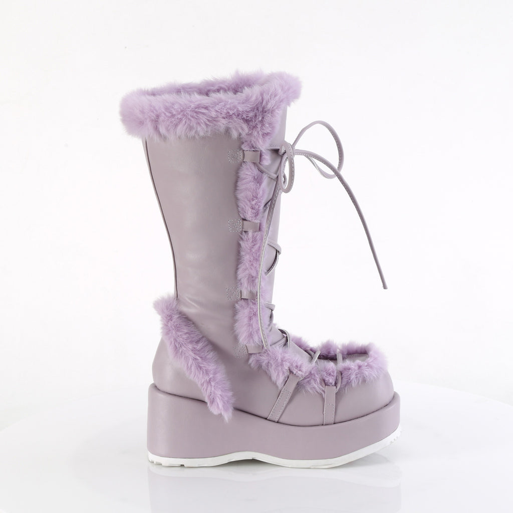 Demonia CUBBY-311 Lavender Knee-High Boots