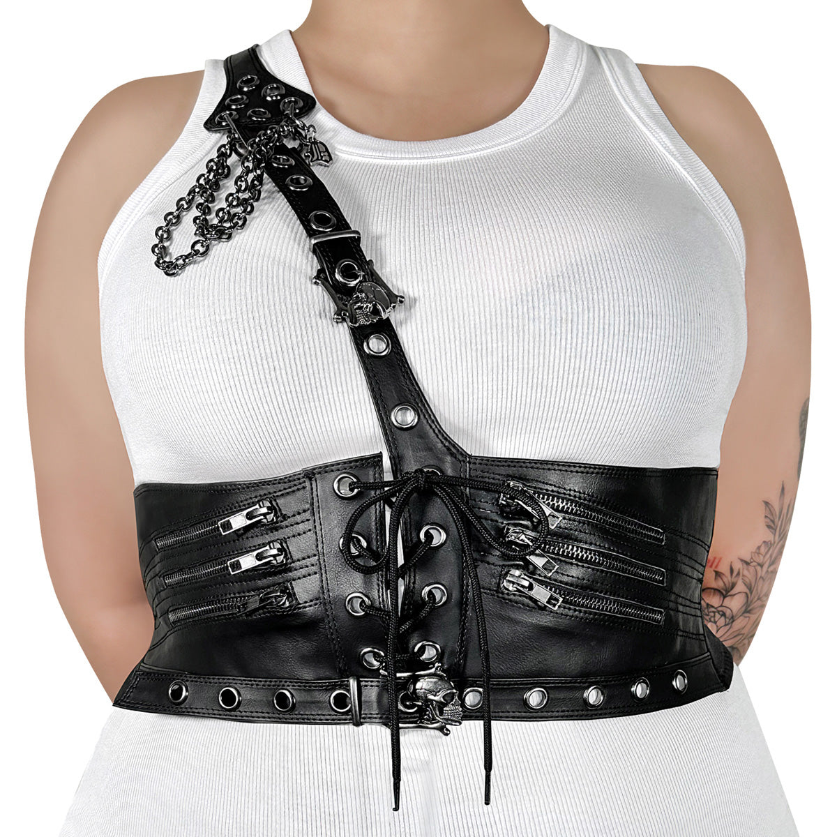 Demonia DA-105-LXL Black Str Harness Main image
