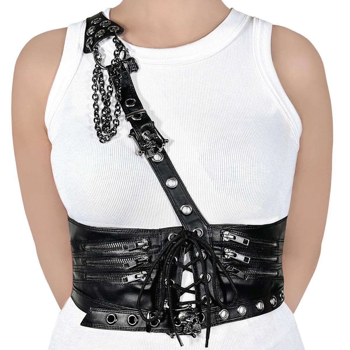 Demonia DA-105-SM Black Str Harness Main image