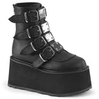 DAMNED-105 Black Vegan Leather
