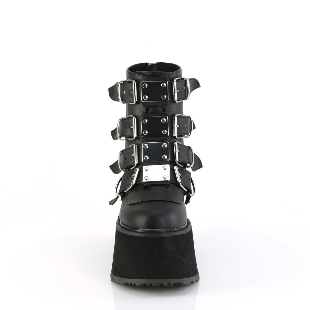 DAMNED-105 Black Vegan Leather